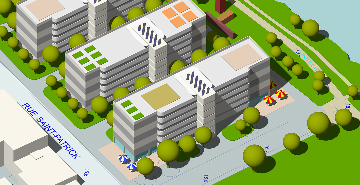 2175 Saint-Patrick - toits prévus pour être aménagés